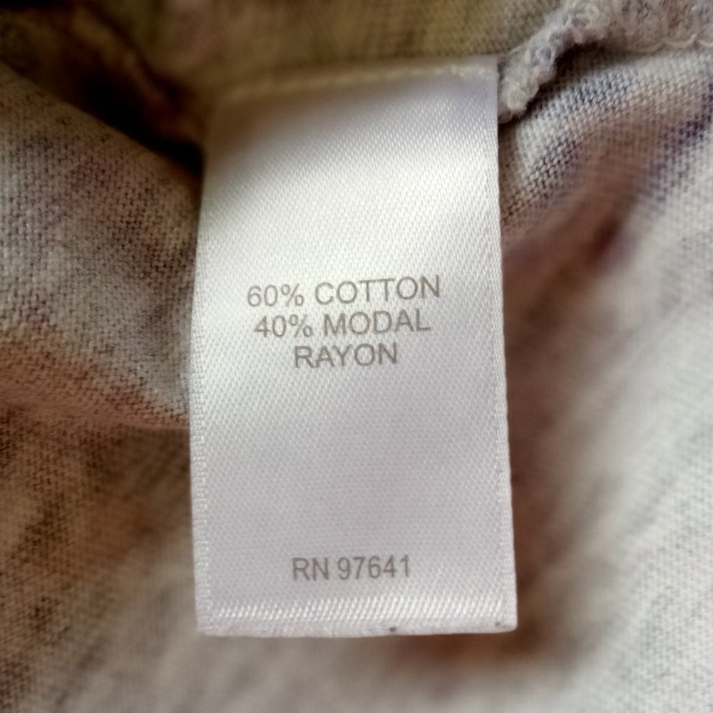 J. Jill Pure Jill Heathered Gray Curved Hem Knit Top M - Picture 7 of 9